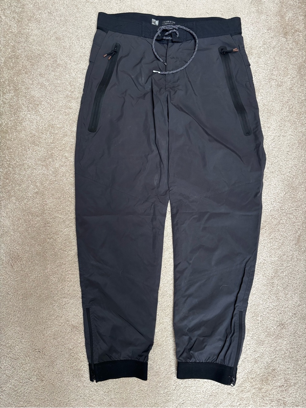 Quiksilver Black Men's Jogger Pants with Zip Pockets